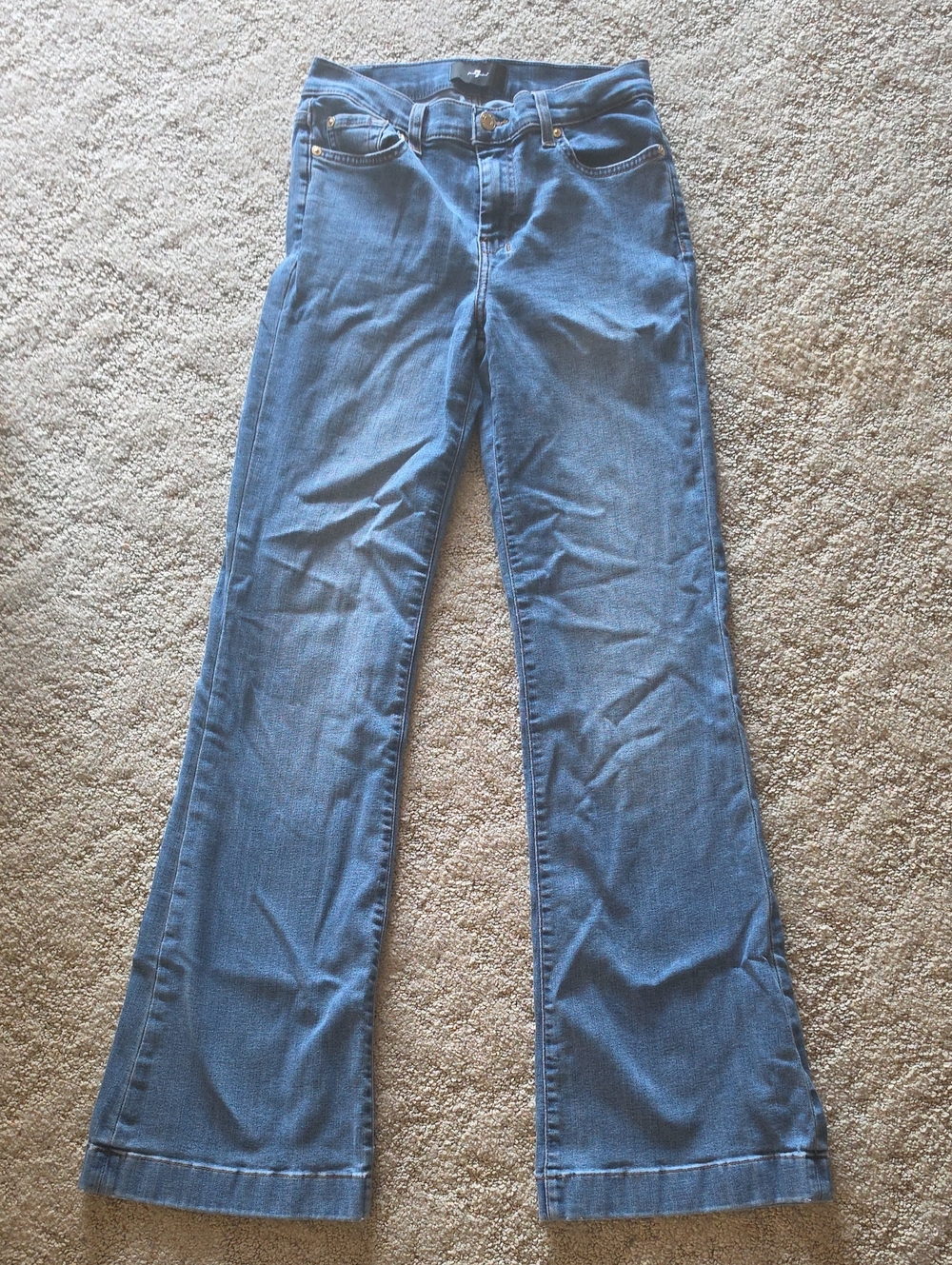 NWOT - 7 For All Mankind Jean Trousers Size 27 - 34in Inseam